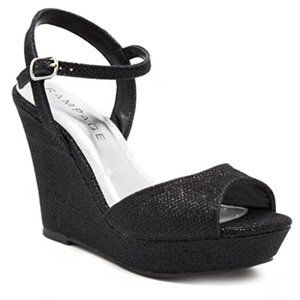 Rampage Shoes Ram Crissy Black Gliiter Size 7 MED